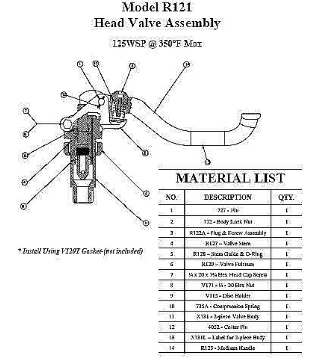 Head Valve Assembly